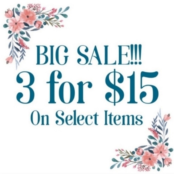 Special Sale Promotion - 3 Items for $15 - Picture 1 of 1